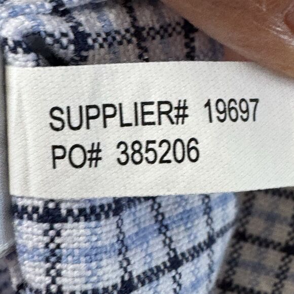 Ralph Lauren Custom Fit Button Down Blue White Checkered Shirt Men Large - Picture 11 of 14